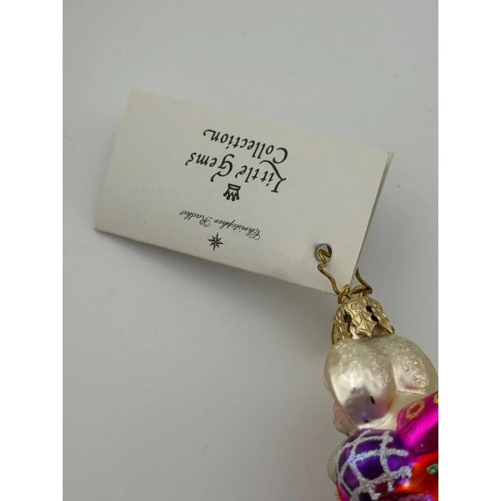 Christopher Radko High Roller Ornament‎ Easter Bunny Rabbit Eggs Little Gem